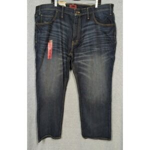 New The Foundry Men Denim Jeans 48x30 Athletic Fit Flex Denim Dark Wash with Tag